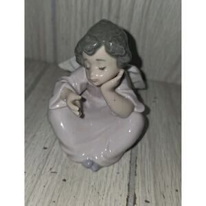 Vintage Lladro 5723 Heavenly Chimes Angel Cherub Figurine Missing Bell Retired
